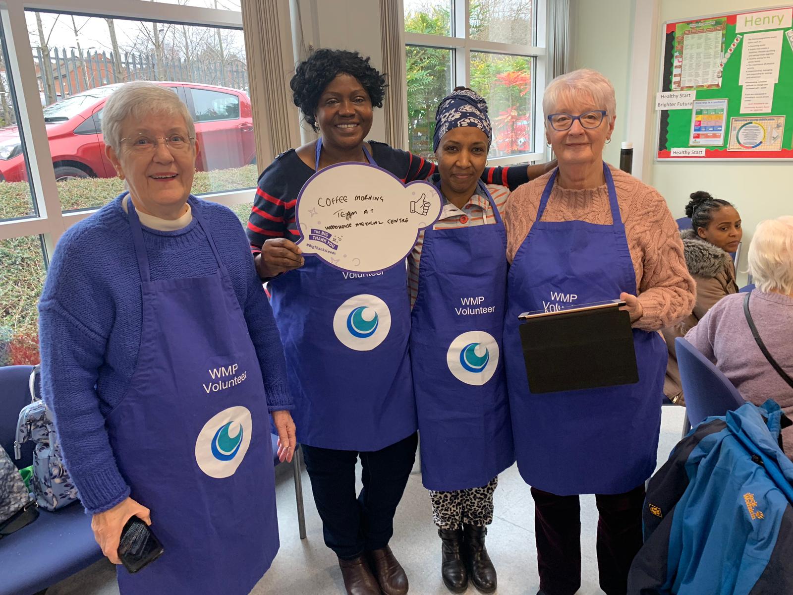 Coffee mornings team at Woodhouse Medical Centre
